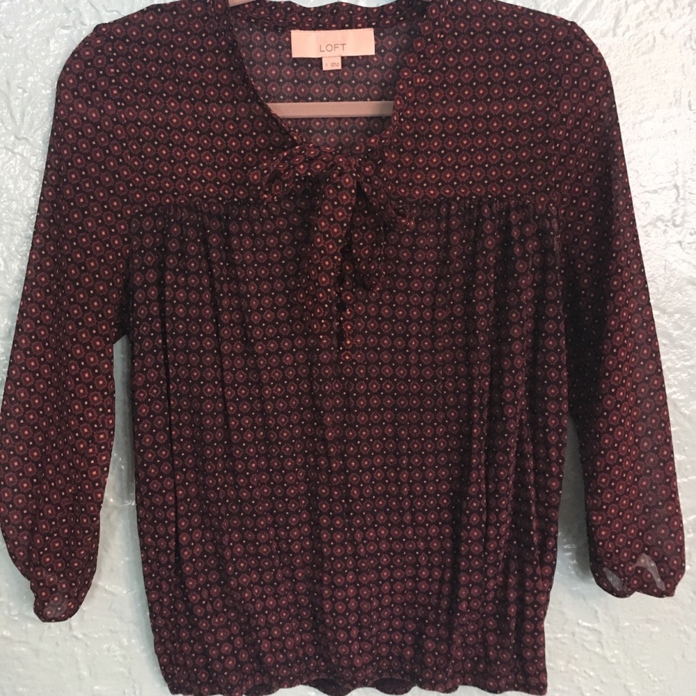 Ann Taylor Loft Blouse S Small